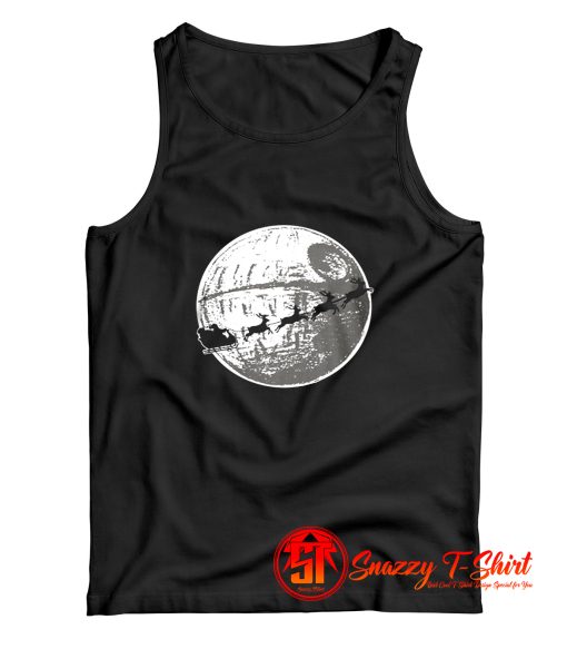 Christmas Vibes Flying Over The Moon Tank Top