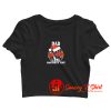 Christmas deadpool santa Crop Top Shirt