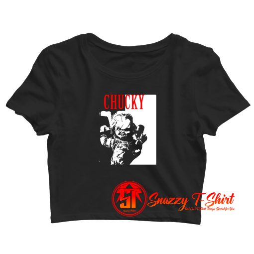 Chucky Doll Horror Movie Scary Crop Top Shirt