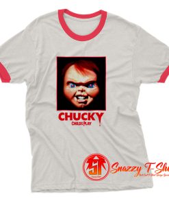 Chucky Movie Child Play Horror Retro Ringer Tee