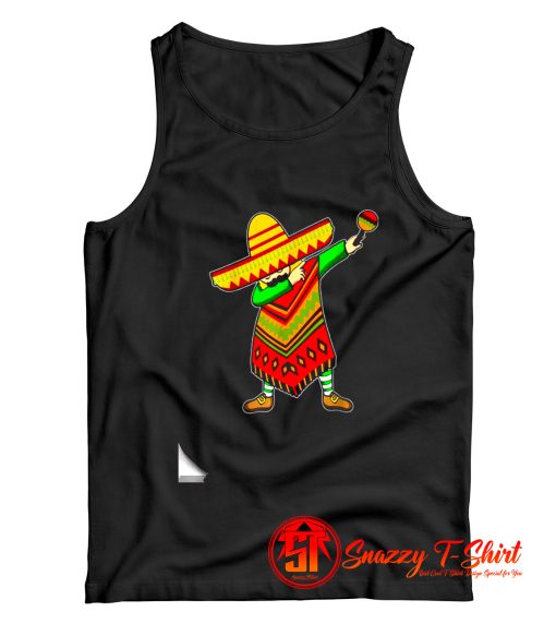 Cinco De Mayo Sombrero Mexican Dabbing Poncho Tank Top