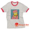 Classic Bart Cartoon Ringer Tee