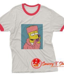 Classic Bart Cartoon Ringer Tee