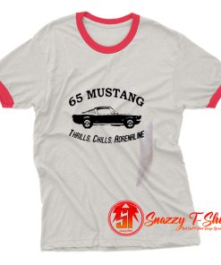 Classic Car Shirt of 1965 Ford Mustang Ringer Tee