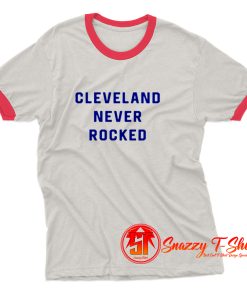 Cleveland Never Rocked Ringer Tee