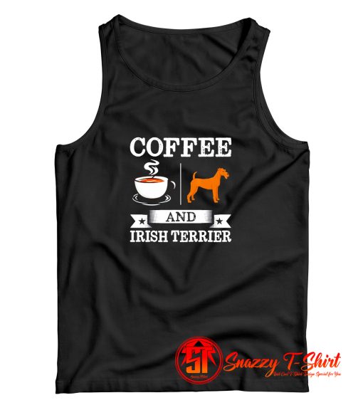 Coffee And Irish Terrier Cute Dog Tank Top