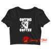 Coffins and Coffee Gothic Crop Top Shirt