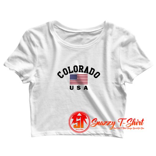 Colorado USA Crop Top Shirt