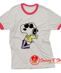 Coo Chanel Fly Snoopy Ringer Tee