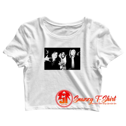 Cool Chris Farley Kurt Cobain Tupac Vintage Crop Top Shirt