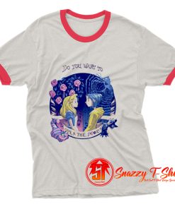 Coraline Alice Open the door Ringer Tee