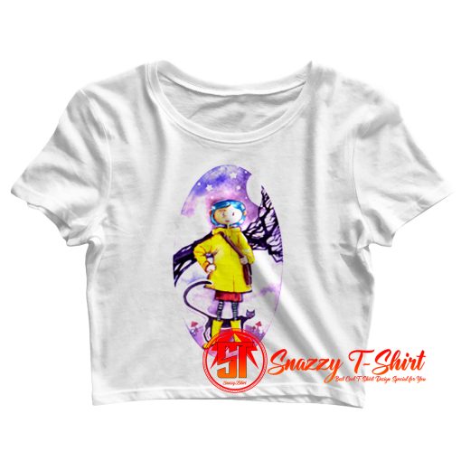 Coraline and the Cat. Crop Top Shirt