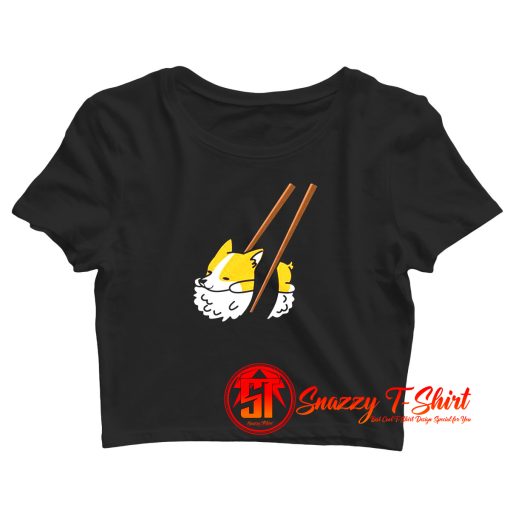 Corgi Sushi Crop Top Shirt