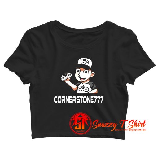 Cornerstone Cartoon Crop Top Shirt