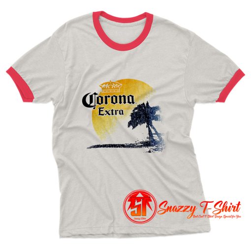 Corona Extra Beer Palm Beach Ringer Tee