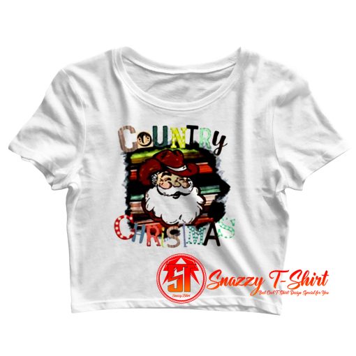 Country Christmas Crop Top Shirt