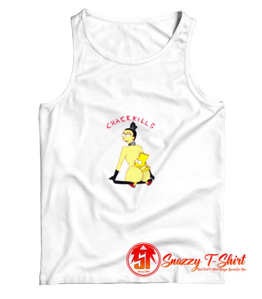 Crack Kills Bart Simpson Funny Tank Top