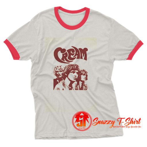 Cream Psychedelic Acid Blues Rock Ringer Tee