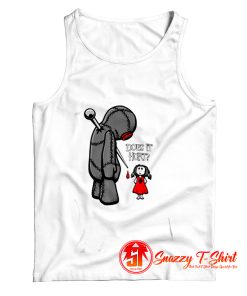 Creepy Sad Does It Hurt Voodoo Doll Goth Girl Tank Top