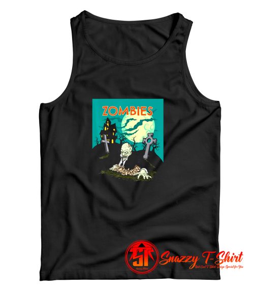 Creepy Zombies Scary Halloween Tank Top