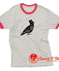 Crow Hat Mens White Ringer Tee