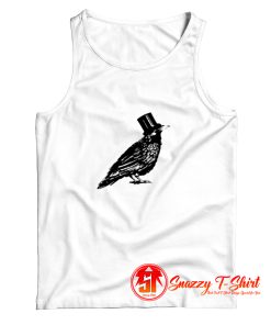 Crow Hat Mens White Tank Top