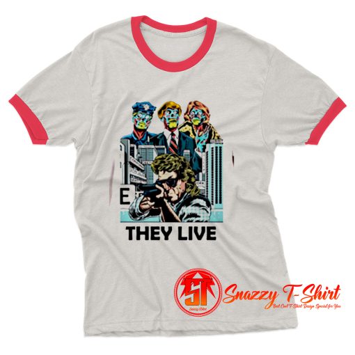 Cult Sci Fi Thiriller They Live Ringer Tee