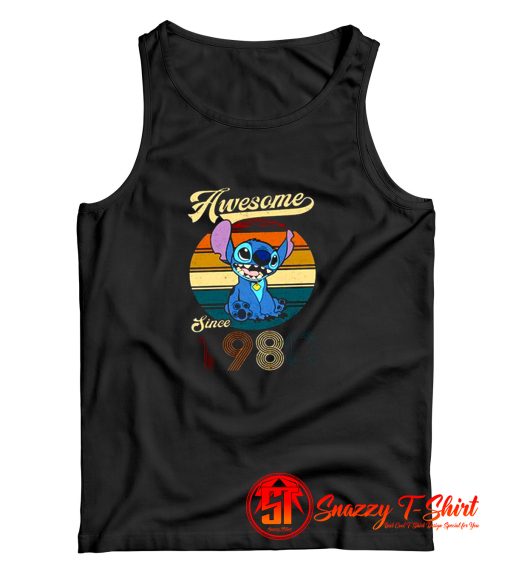 Custom Awesome Since 1980 Stitch Tank Top