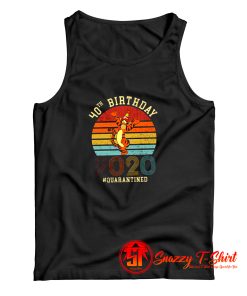 Custom Vintage Tigger 40 Years Old Quarantine Tank Top