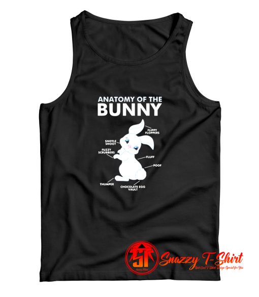 Cute Anatomy Of A Bunny Rabbit Tank Top