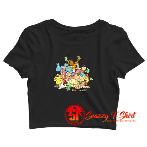 Cute DGK Cartoon Say No To Drugs Crop Top Shirt