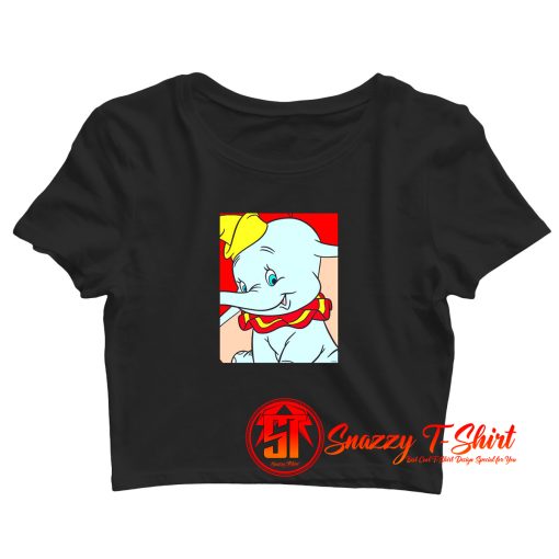 Cute Disney Dumbo Portrait Crop Top Shirt