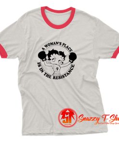 Cute Feminist AF Betty Boop Ringer Tee