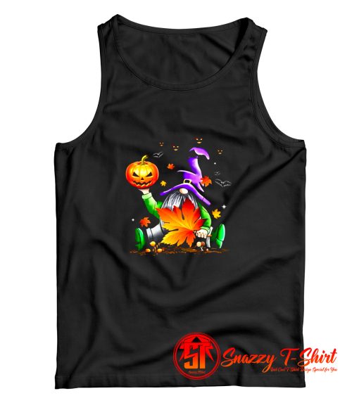 Cute Matching Gnome Witch Lovers Birthday Shirt Scary Pumpkin Halloween Day Design Tank Top