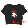 Cute Mickey Mouse Santa Christmas Crop Top Shirt