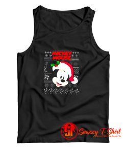 Cute Mickey Mouse Santa Christmas Tank Top