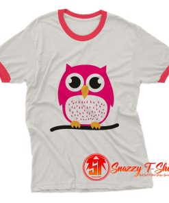 Cute Owl Ringer Tee