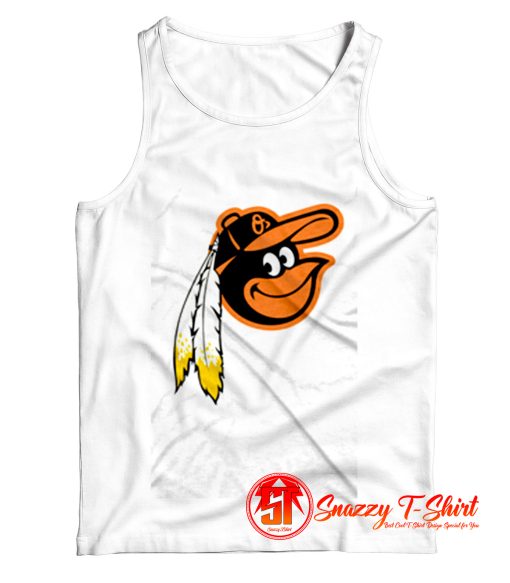 Cute Redskins Orioles Logo Tank Top