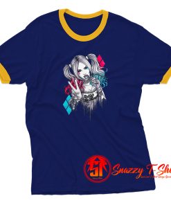 Cute Sexy Harley Quinn Ringer Tee