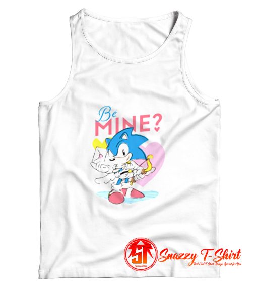 Cute Sonic Be Mine Cupid Funny Tank Top