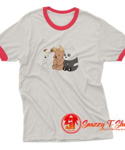 Cute Three Bear Ringer Tee