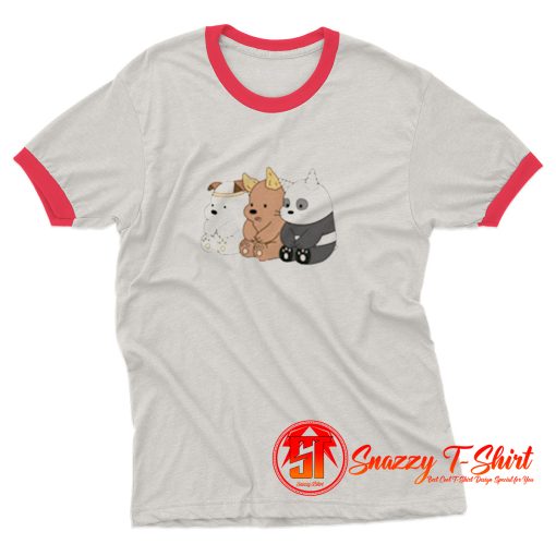 Cute Three Bear Ringer Tee