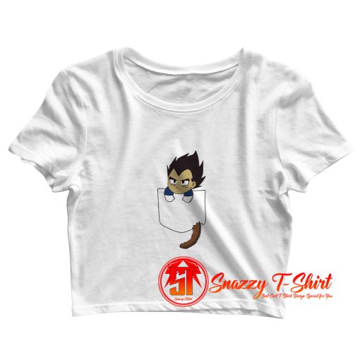 Cute Vegeta Pocket Crop Top Shirt