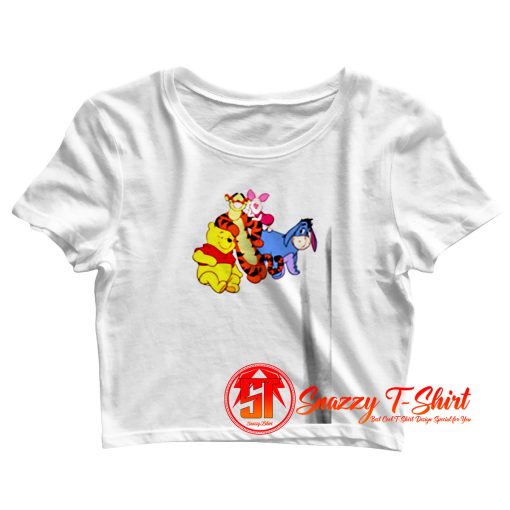 Cute Winnie The Pooh And His Friends Crop Top Shirt