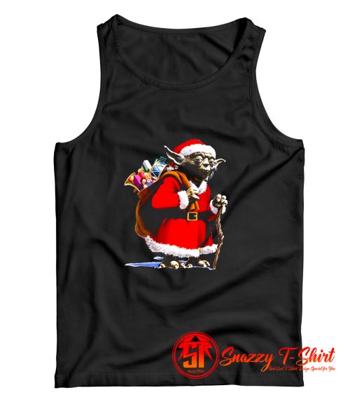 Cute Yoda Star Wars Santa Christmas Tank Top