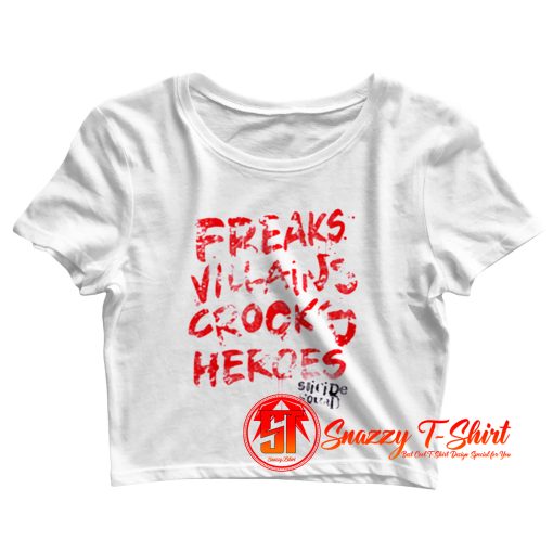 DC Comics Suicide Squad Freaks Villains Crop Top Shirt