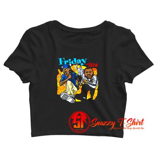 DEEBO X FRIDAY THE 13TH HORROR MOVIE Crop Top Shirt