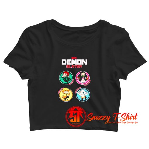 DEMON SLAYER KIMETSU NO YAIBAALL CHARACTERS Crop Top Shirt