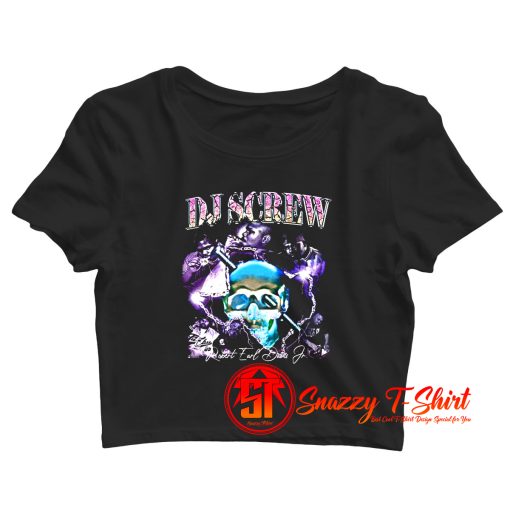 DJ Screw Vintage 90s Inspired Rap Crop Top Shirt