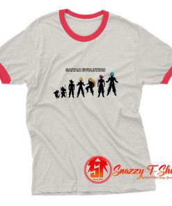 DRagon ball Z Saiyan Evolution Ringer Tee